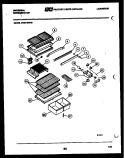 SHELVES AND SUPPORTS Diagram and Parts List for GTN175CH2  Frigidaire Refrigerator