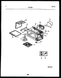 WRAPPER AND BODY PARTS Diagram and Parts List for MC1350P2  Frigidaire Microwave