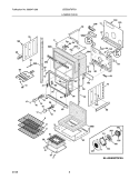 LOWER OVEN Diagram and Parts List for LEEB30T9FEA  Frigidaire Wall Oven