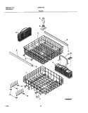 RACKS Diagram and Parts List for GSB5712BC1  Frigidaire Dishwasher