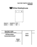COVER Diagram and Parts List for SWS933AQ1  Westinghouse Washer