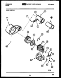 MOTOR AND BLOWER PARTS Diagram and Parts List for DEDFXL0  Frigidaire Dryer