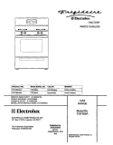 COVER Diagram and Parts List for FGF366AUA  Frigidaire Range