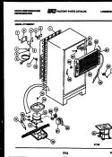 SYSTEM AND AUTOMATIC DEFROST PARTS Diagram and Parts List for RT155MCD1  Frigidaire Refrigerator