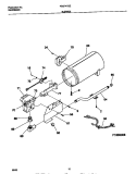 BURNER Diagram and Parts List for FSG747GES0  Frigidaire Dryer