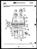 COOKTOP AND BROILER PARTS Diagram and Parts List for 31-4979-00-01  Tappan Range