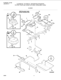 BURNER Diagram and Parts List for TGF336BHDC  Tappan Range