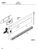CONTROL PANEL Diagram and Parts List for FEB386CEBG  Frigidaire Wall Oven