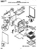 BODY Diagram and Parts List for MEF342BGWD  Frigidaire Range