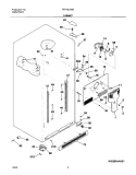 CABINET Diagram and Parts List for FRT18LN5BW2  Frigidaire Refrigerator