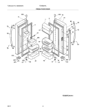 Part Location Diagram of 241988078 Frigidaire Display DOOR-REFR