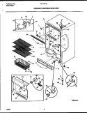 CABINET / CONTROL / SHELVES Diagram and Parts List for TFU14F7EW0  Tappan Freezer