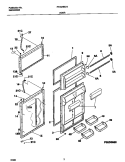 DOORS Diagram and Parts List for FRT21INLHB1  Frigidaire Refrigerator