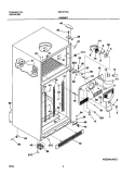 CABINET Diagram and Parts List for GS21HTZCC0  Frigidaire Refrigerator