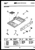 COOKTOP PARTS Diagram and Parts List for G30PNL1  Frigidaire Range