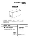 COVER Diagram and Parts List for GFC05M3AW1  Gibson Freezer