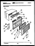 CABINET PARTS Diagram and Parts List for AW11MT5N1  Frigidaire Air Conditioner