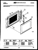 DOOR PARTS Diagram and Parts List for 56-4878-10-02  Tappan Microwave