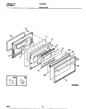 LOWER DOOR Diagram and Parts List for TGO356BCDC  Tappan Range