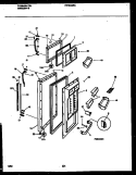 DOOR PARTS Diagram and Parts List for FRT24QRAW1  Frigidaire Refrigerator