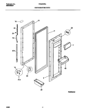REFRIGERATOR DOOR Diagram and Parts List for FRS26WNCD0  Frigidaire Refrigerator