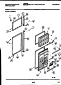 DOOR PARTS Diagram and Parts List for RT199MCD1  Frigidaire Refrigerator