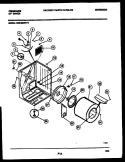 CABINET AND COMPONENT PARTS Diagram and Parts List for DG6420RW2  Frigidaire Dryer