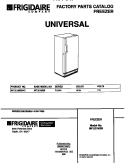 COVER Diagram and Parts List for MFU21M3BW3  Frigidaire Freezer