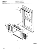 WINDOW MOUNTING PARTS Diagram and Parts List for FAC082G7A3  Frigidaire Air Conditioner