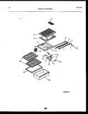 SHELVES AND SUPPORTS Diagram and Parts List for FPD14TPLH0  Frigidaire Refrigerator