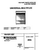COVER Diagram and Parts List for MEF300PXWE  Frigidaire Range