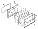 DOOR Diagram and Parts List for 30-2242-00-04  Tappan Range