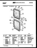 DOOR PARTS Diagram and Parts List for UFPF101LD1  Frigidaire Freezer