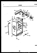 CABINET PARTS Diagram and Parts List for TPK160HN2W  Kelvinator Refrigerator