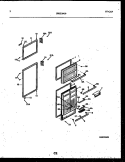 DOOR PARTS Diagram and Parts List for RT193MCD2  Frigidaire Refrigerator