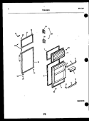 DOOR PARTS Diagram and Parts List for TGK190JN0D  Kelvinator Refrigerator