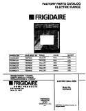 COVER Diagram and Parts List for FEB786CETF  Frigidaire Wall Oven
