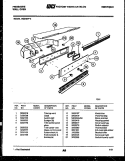 CONTROL PANEL Diagram and Parts List for RG94BF2  Frigidaire Wall Oven