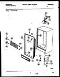 CABINET PARTS Diagram and Parts List for FFU12M4AW5  Frigidaire Freezer