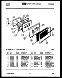 DRAWER PARTS Diagram and Parts List for 31-4998-00-02  Tappan Range