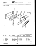 BACKGUARD Diagram and Parts List for G31BPNL3  Frigidaire Range
