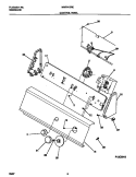 CONTROL PANEL Diagram and Parts List for MWX413REW0  Frigidaire Washer