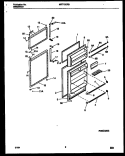DOOR PARTS Diagram and Parts List for MRT15CRBD0  Frigidaire Refrigerator
