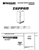COVER Diagram and Parts List for TFU16F7EW1  Tappan Freezer