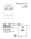 COVER Diagram and Parts List for FGFB66ASB  Frigidaire Range