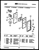 CONTROL PANEL Diagram and Parts List for 72-3657-00-08  Tappan Range