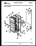 DOOR PARTS Diagram and Parts List for GFU17M4AW1  Gibson Freezer