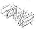 DOOR Diagram and Parts List for TGF332BCWA  Tappan Range
