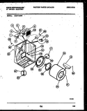 CABINET AND COMPONENT PARTS Diagram and Parts List for DE271KDW4  Frigidaire Dryer