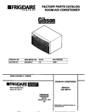 COVER Diagram and Parts List for GAL106F1A2  Gibson Air Conditioner